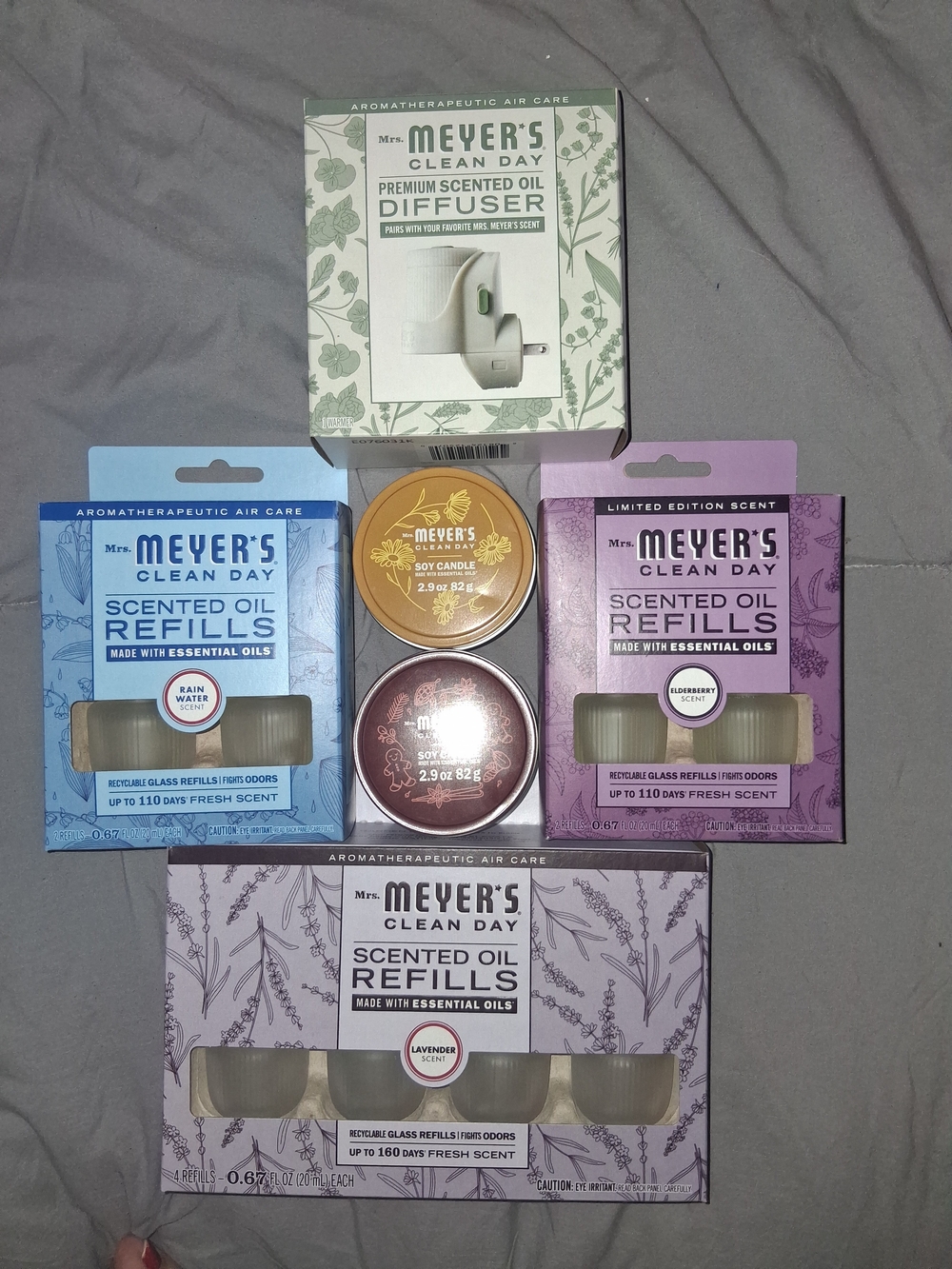 Mrs. Meyers Airfreshner With Candles Bundle